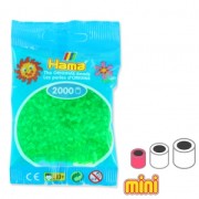 Perles à repasser Hama MINI 2.5 mm Vert Fluo Transparent (n°37) x2000
