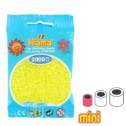 Perles à repasser Hama MINI 2.5 mm Jaune Pastel (n°43) x2000|raw }}