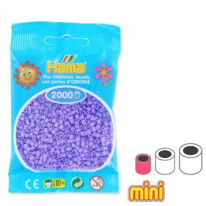 Perles à repasser Hama MINI 2.5 mm Violet Pastel (n°45) x2000