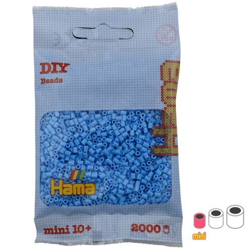 Perles à repasser Hama MINI 2.5 mm Bleu Pastel (n°46) x2000