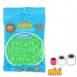 Perles à repasser Hama MINI 2.5 mm Vert Pastel (n°47) x2000