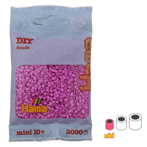 Perles à repasser Hama MINI 2.5 mm Rose Pastel (n°48) x2000