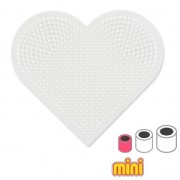 Plaque coeur 7.8x8.8 cm pour perles Hama Mini|raw }}