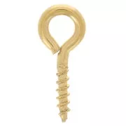 Crochets pitons à visser avec anneau 5x10 mm - Acier inoxydable 304L x10