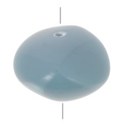 Perles nuggets en résine opaque 9x12 mm - Bleu fumé x8|raw }}