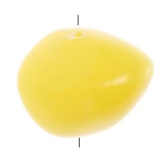 Perles nuggets en résine opaque 9x12 mm - Jaune soleil x8|raw }}