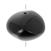 Perles nuggets en résine opaque 9x12 mm - Noir x8|raw }}