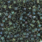 Miyuki Delica 11/0 DB0273 -  Forest Green Lined Topaz AB x8g