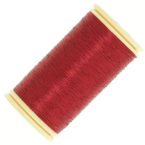 Fil à broder Au Chinois Metallic n°40 - Rouge (210) x100m