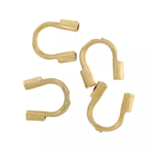 Protections pour fil cablé 0.6 mm - Acier inoxydable 304L Doré x10