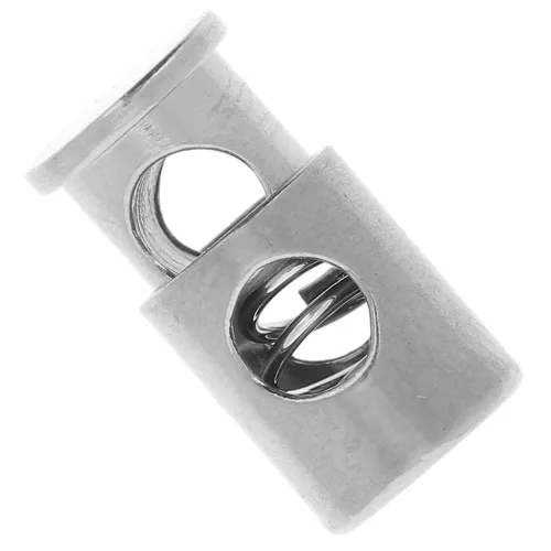 Stop cordon 1 trou - Arrêt pour cordon 3 mm - 11x7mm Acier inoxydable 304L x1
