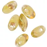 Long Magatama Miyuki 4x7 mm LMA-251 - Transparent Light Topaz AB x10g