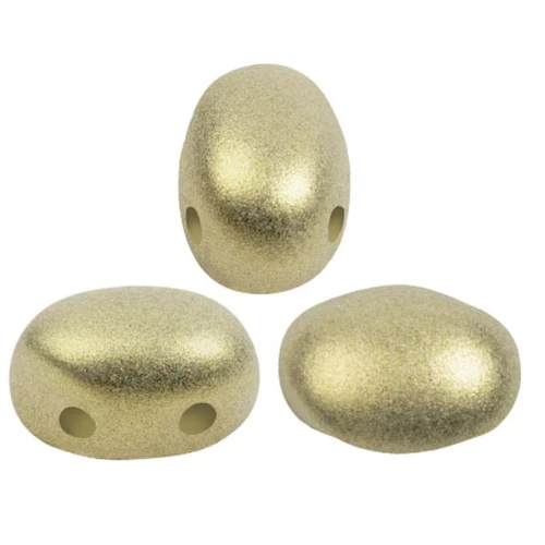 Perles en verre Samos® par Puca® 7x5 mm - Stardust Beige x10g