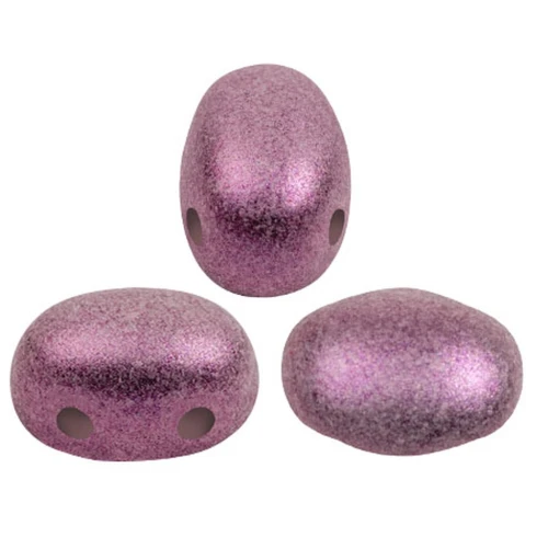 Perles en verre Samos® par Puca® 7x5 mm - Stardust Amethyst x10g