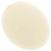 Perles olive en résine opaque 14x11 mm - Ecru x6|raw }}