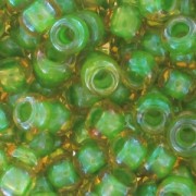 Rocaille Toho 11/0 TO11R393 - Topaz Opaque Green Lined x8g|raw }}