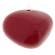 Perles nuggets en résine opaque 12x15 mm - Rouge carmin x6|raw }}