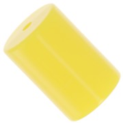 Perles tube cylindrique 13x9 mm en résine opaque - Jaune soleil x6|raw }}