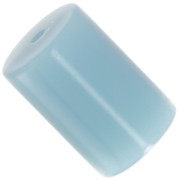 Perles tube cylindrique 13x9 mm en résine opaque - Bleu fumé x6|raw }}