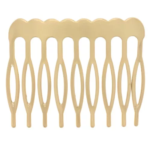 Petite barrette peigne pour cheveux à décorer 23x29 mm - Doré x1