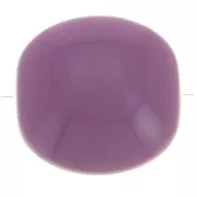 Violet - Perles plates - carré arrondi - en résine opaque 16 mm - Mauve foncé x5 Perles plates - carré arrondi - en résine opaque 16 mm - Mauve foncé x5