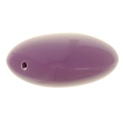 Perles plates - carré arrondi - en résine opaque 16 mm - Mauve foncé x5