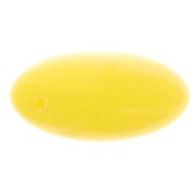 Perles plates - carré arrondi - en résine opaque 16 mm - Jaune soleil x5