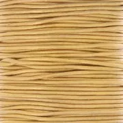 Doré - Cordon en cuir européen 1.5 mm - Doré x1m Cordon en cuir européen 1.5 mm - Doré x1m