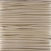 Cordon en cuir européen 1 mm - Beige x1m|raw }}