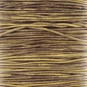 Cordon en cuir européen 1 mm - Bronze x1m