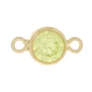 Intercalaire rond 4.5 mm oxyde de Zirconium - Lime - Gold filled (or laminé)