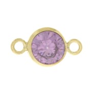 Intercalaire rond 4.5mm oxyde de Zirconium Lt Amethyst - Gold filled (or laminé)|raw }}
