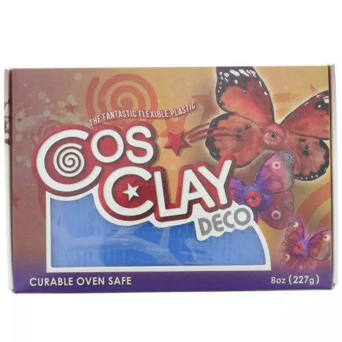 Pâte polymère Cosclay Deco - Bleu x227g
