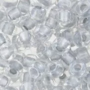 Rocaille Miyuki 8/0 242 - Spkl Pewter Lined Crystal x8g