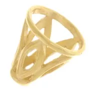 Perle cône ajourée 11 mm - Plaqué Or 3 microns x1