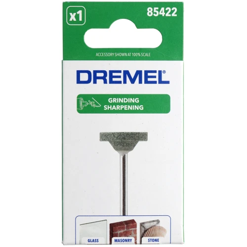 Meulette abrasive en carbure de silicium 19 mm - Dremel - grain moyen x1