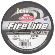 Fil Fireline - Tresse fusionnée 0.17 mm (10LB) - Black Satin x114m