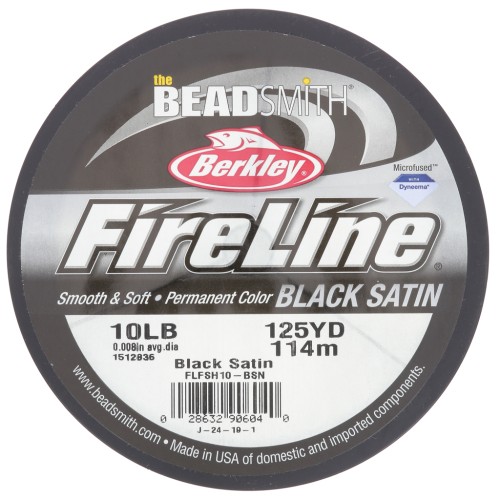 Fil Fireline - Tresse fusionnée 0.17 mm (10LB) - Black Satin x114m