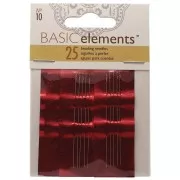 Aiguilles à perler n°10 - Acier x25