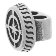 Poussoir boussole double 11x15 mm pour cordons de 4.5 mm - Acier inox 304L x1|raw }}