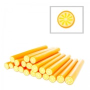 Cane en pâte polymère 5x50 mm Orange x1|raw }}