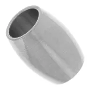 Perles olive 9x6.5 mm gros trou - Acier inoxydable 304L x5