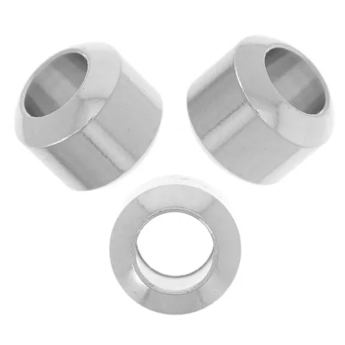 Perles tube - 6x5 mm - Acier inoxydable 304L x5