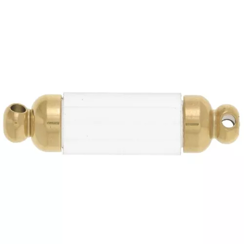Intercalaire tube dévissable à garnir 30x8 mm - Acier inoxydable 304L Doré x1