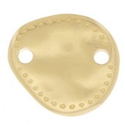 Intercalaire irrégulier martelé 12x11 mm - Doré à l'or fin x1|raw }}
