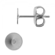 Clous d'oreilles disque  8 mm Acier Inox 304 x10|raw }}