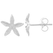 Clous d'oreilles fleur 10 mm - Argent 925 x2