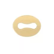 Attaches ovales 5.5x4 mm - Gold filled (or laminé) x10