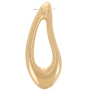 Pendentif goutte irrégulier 28x11 mm - Doré à l'or fin x1|raw }}