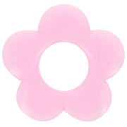 Pendentif fleur 21 mm en résine opaque - Rose x1|raw }}